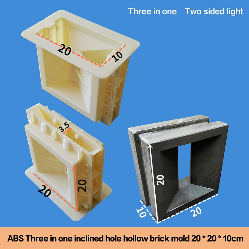 

New Hollow Brick Cement Double-Sided Mold 20 * 20 * 10Cmabs Plastic Garden House Partition Background Wall Decoration