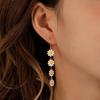 New Cute Daisy Flower Drop Earrings For Women 2026 Trend Colorful Sweet Sunflower Long Tassel Earrings Girls Party Jewelry Gift