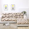 Printed Sofa Cushion Cover Furniture Protector Spandex Elastic Removable L-Shape Corner Armchair Couch Slipcover
