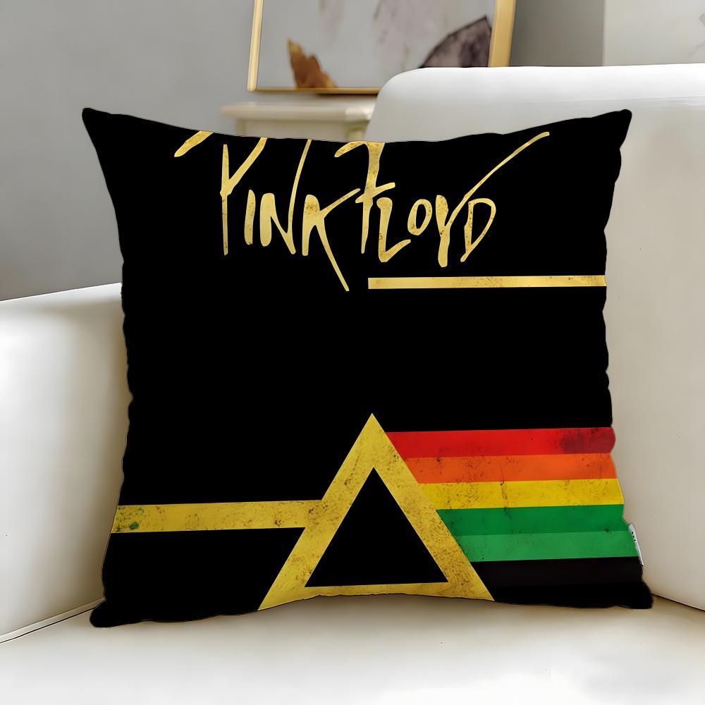 classic band Pink Floyd Cushion Cover Soft  EasyWash Pillow Case  Versatile for Couch Bed Travel and Office