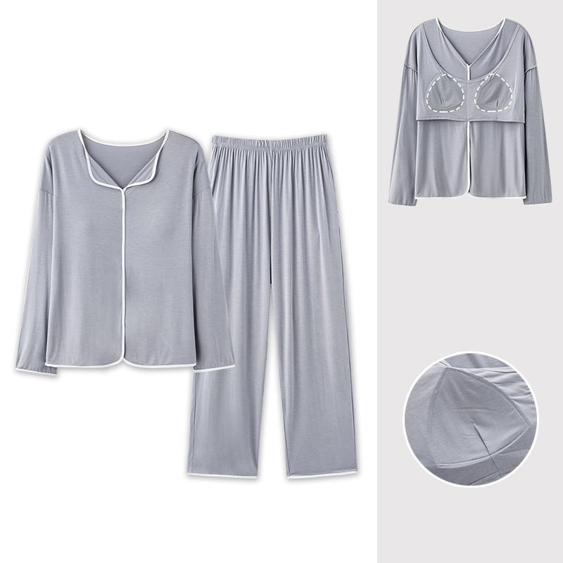 

Женская тонкая пижама с нагрудником и длинным рукавом, комплект домашней одежды