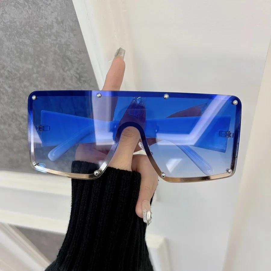 Colorful Square Sunglasses Women Men Rimless Sun Glasses Female Male Designer Brand Unisex Travel Outdoor