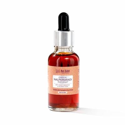 Nat Habit Nalpamaradi Gesichtsöl – Ayurvedisches klassisches Mukhalaya für trockene, schuppige, empfindliche und allergische Haut, 30 ml