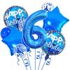 13pcs Blue Birthday Balloon with "Happy Birthday" Text - Perfect for Party Decorations, Anniversaries, and Festive Celebrations