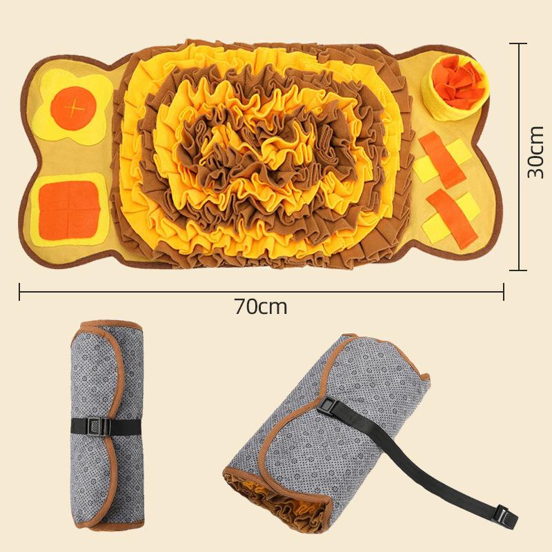 Pet Snuffle Mat: Dog & Cat Boredom Buster, Sniffing Toy, Energy Exertion, Slow Feeder, Enrichment Mat.