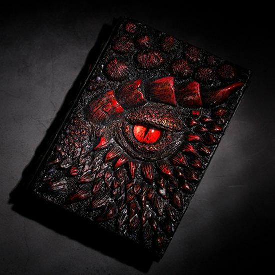 Independent Site Resin Animated Devil's Eye Dragon Book Ornament