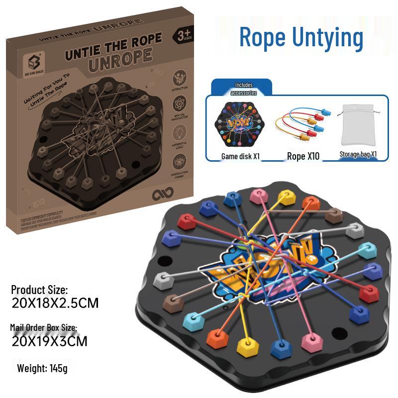 

Трансграничный вызов: Детская головоломка Узел Веревка Логическая игрушка