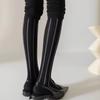 Tall Over Knee Stockings Vertical Stripes High Socks New Leggings  Autumn/Winter