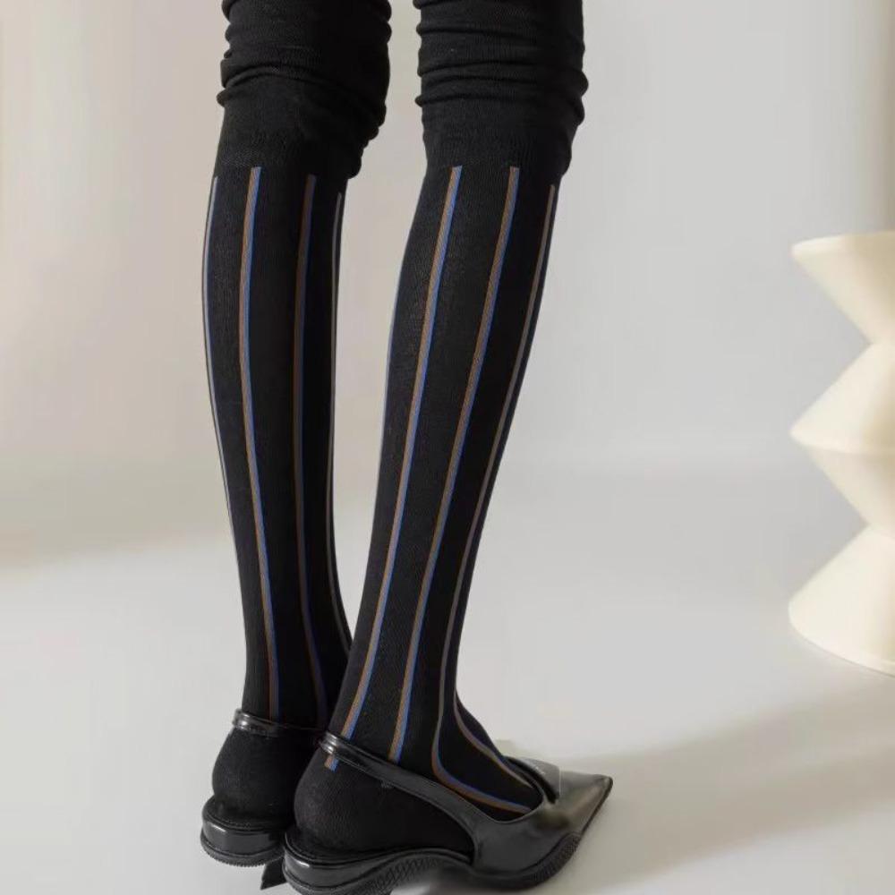 Tall Over Knee Stockings Vertical Stripes High Socks New Leggings Autumn/Winter