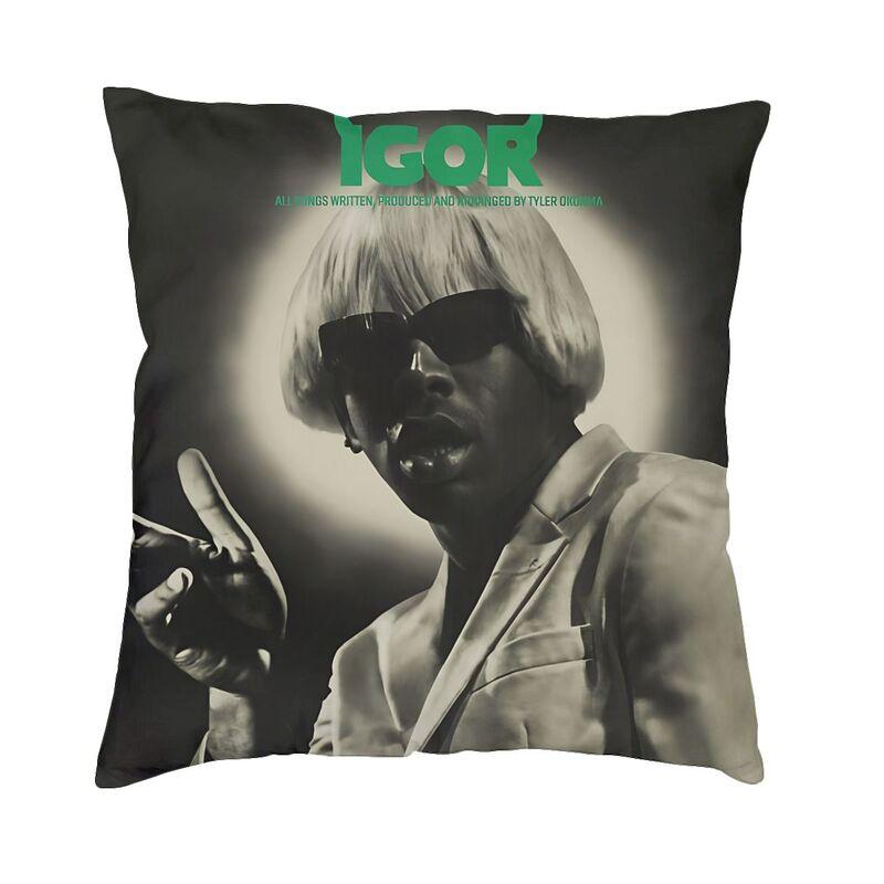 

Rapper Tylers The Creator Square Pillowcover Decoration Cushions Throw Pillow for Sofa Doublesided Printing 30x30cm 12x12in