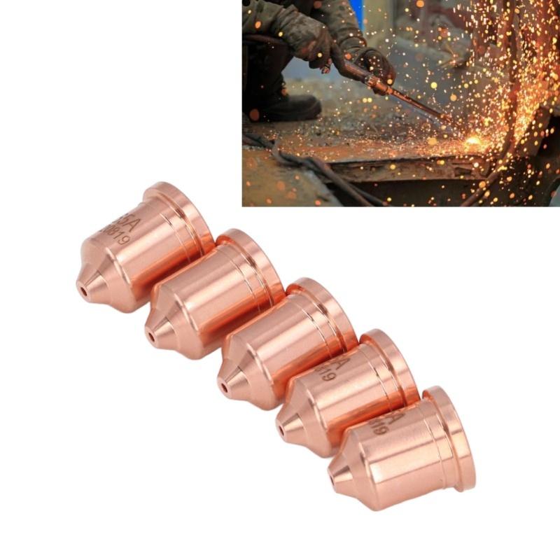 5Pcs Plasma Electrode Tip Brass 220819 Plasma Electrode Tip Set For PMX 65 85 105 65A