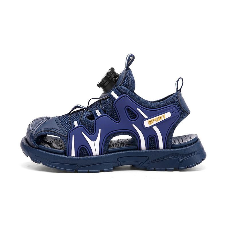Kids Breathable Open-Toe Sandals Outdoor Play Lightweight Rubber Sole Sporty Closed-Toe Shoes Girls Boys