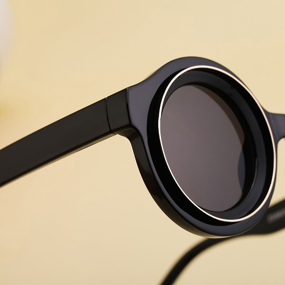 Punk Round Frame Sun Glasses Luxury Hip Hop Shades Trendy Steampunk Sunglasses for Women & Men