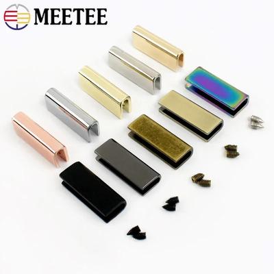 5-30Pcs 25/32mm Bag Corner Metal Protect Buckle Webbing Belt End Tail Stopper Button Handbag Edge Clip Protector DIY Accessories