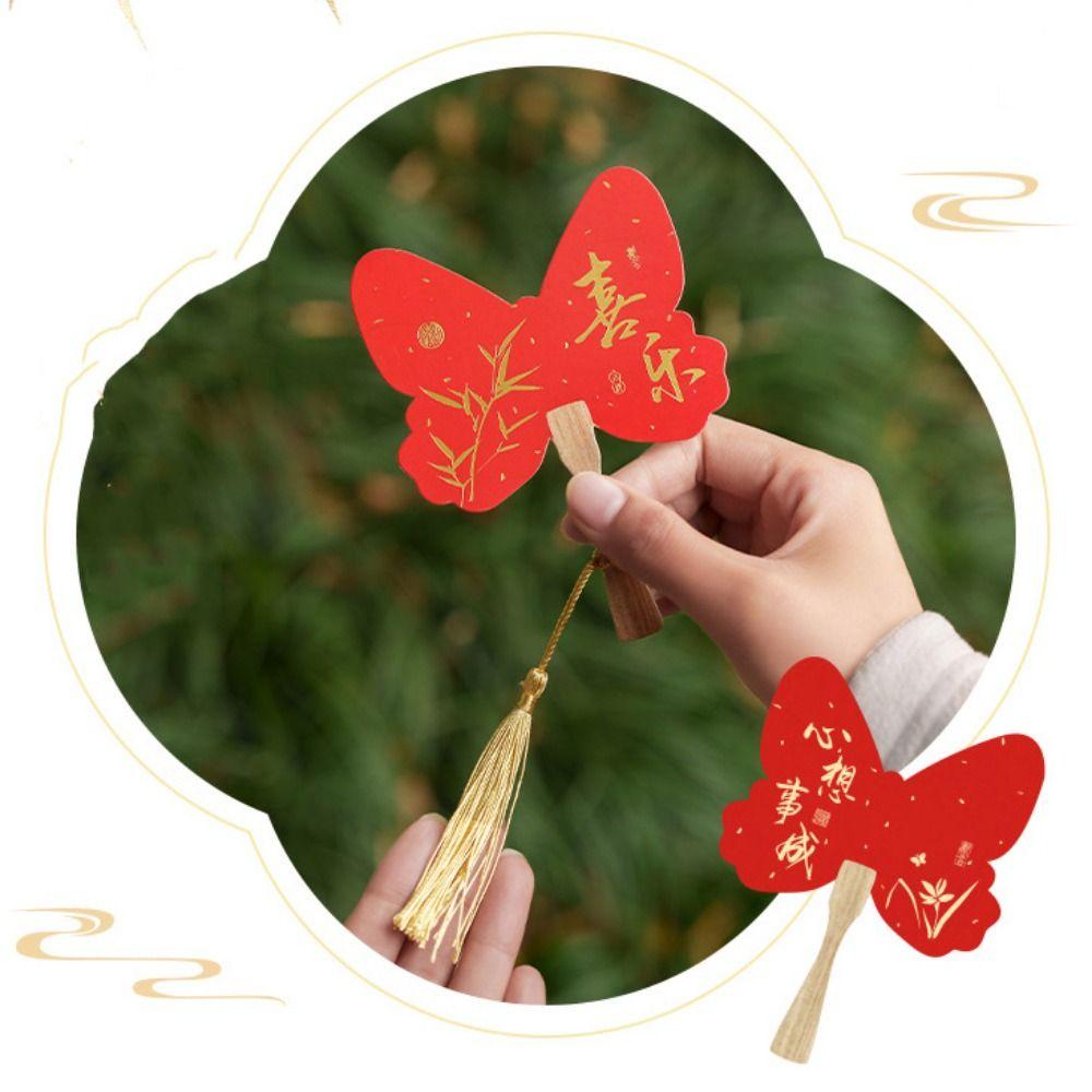 30PCS/SET Gold Stamping Spring Festival Decorative Card New Year's Gift Card New Year Gift