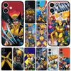 X Men Marvel Wolverine Xmens Casing Phone Cover for Apple iPhone 16 15 14 11 Pro Max 7 8 Plus SE2 SE3 SE 2022 2020 Case