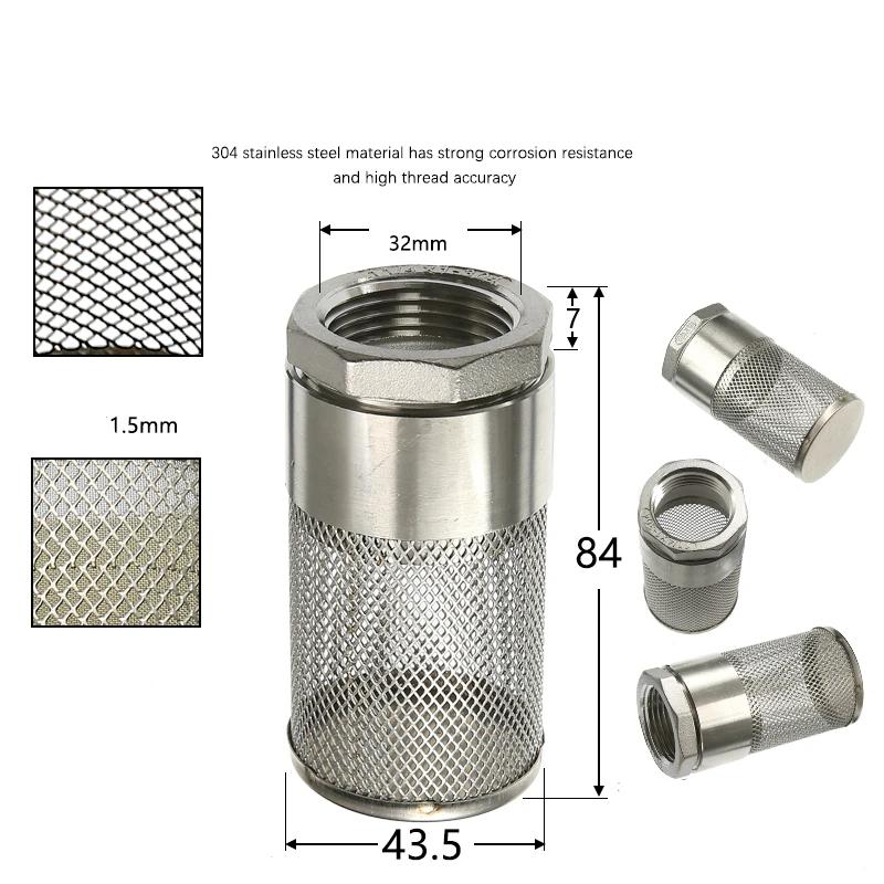 304Stainless Steel Female Thread Filter Agriculture Irrigation Mesh Filter Water Pump Hose Mesh Filter Aquarium Fish Tank Filter