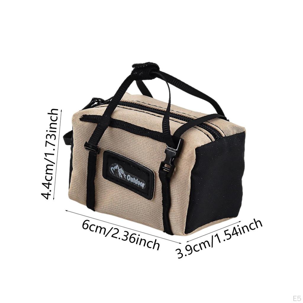 1/10 RC Crawler Luggage Bag Miniature 2.3x1.5x1.7 Inches Accessories Easily Install Decoration