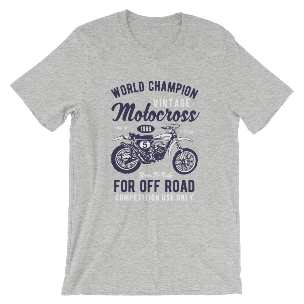 Vintage Motocross T-Shirt. 100% Cotton Premium Tee NEW