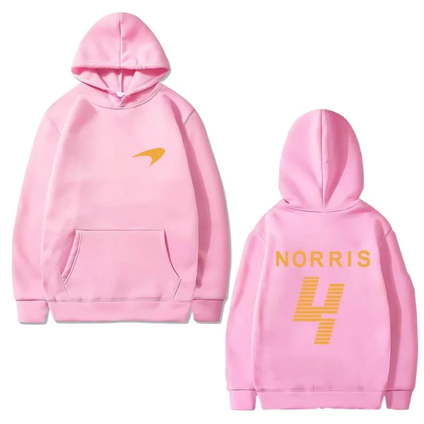 

Hot sale Lando Norris Racing Driver Double Sided Print Sweatshirt Men Women Oversized Hoodie Unisex Fleece Long sleeve pullovers L