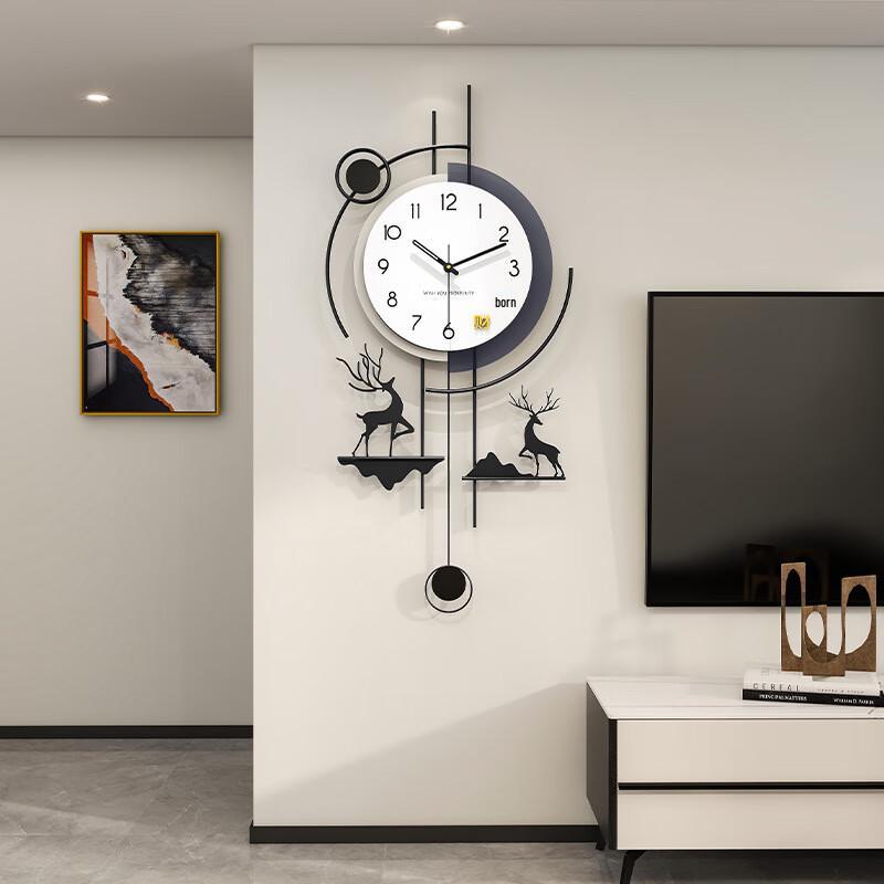 Jiu Jiuda Lucky Deer Decorative Wall Clock