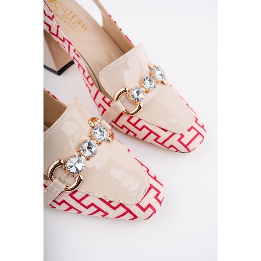 Women's Open Back Block Heel Classic Shoes