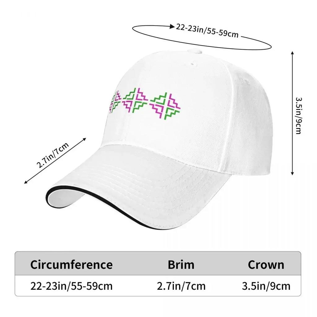 Hmong 3 Cross Stitch Pattern Summer Baseball Caps Women Men Printing Male Beach Coquette Hat Peaked Cap