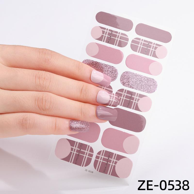 French Manicure Stickers Waterproof Nail Polish Film Nail Stickers