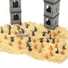49pcs Mini Medieval Soldier Figurines Detailed Miniature Soldiers for Diorama Tabletop RPG War Games Historical Collectibles ZSY