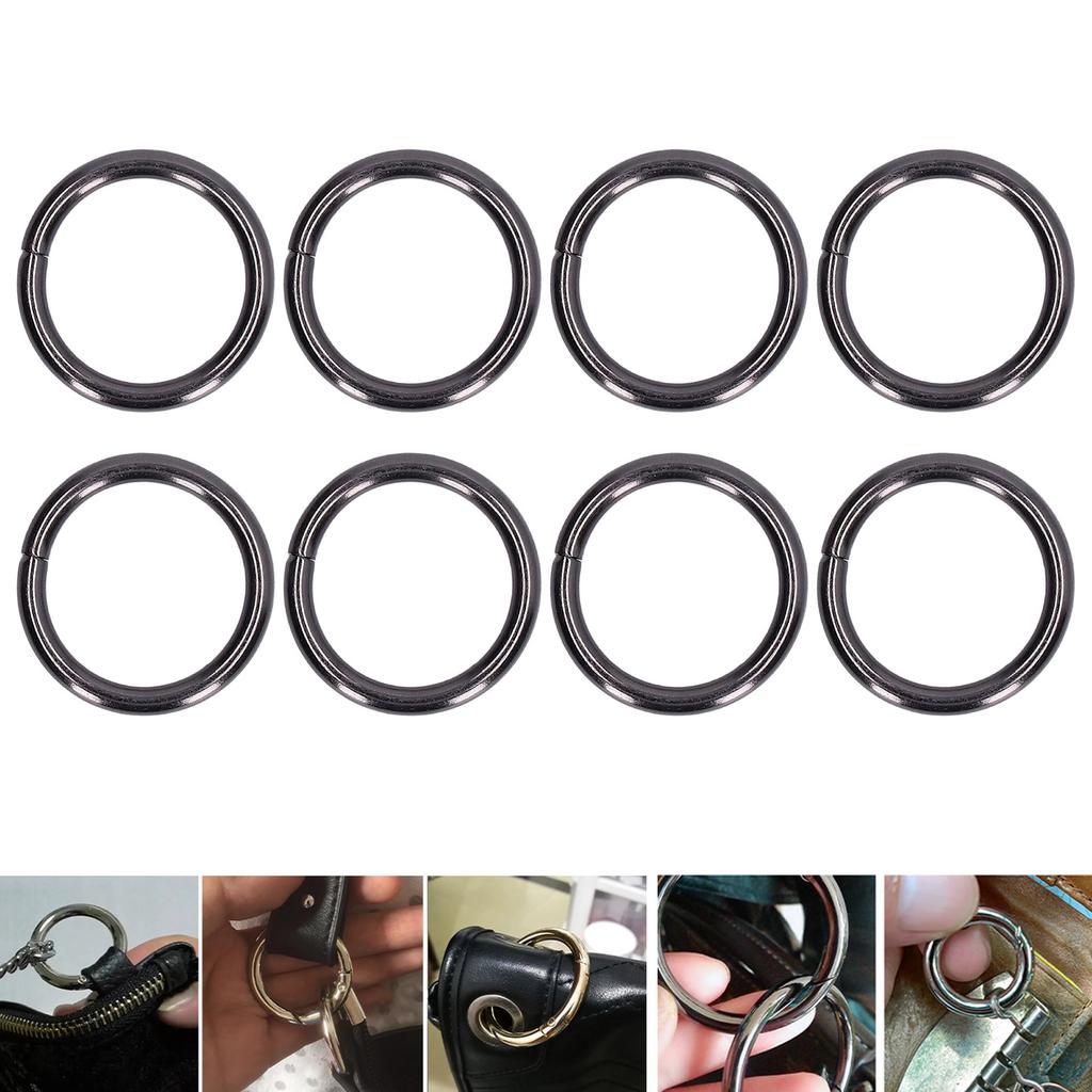 50Pcs Metal Rings 15x3mm Iron Material Sturdy   Multifunctional Exquisite O Rings Metal