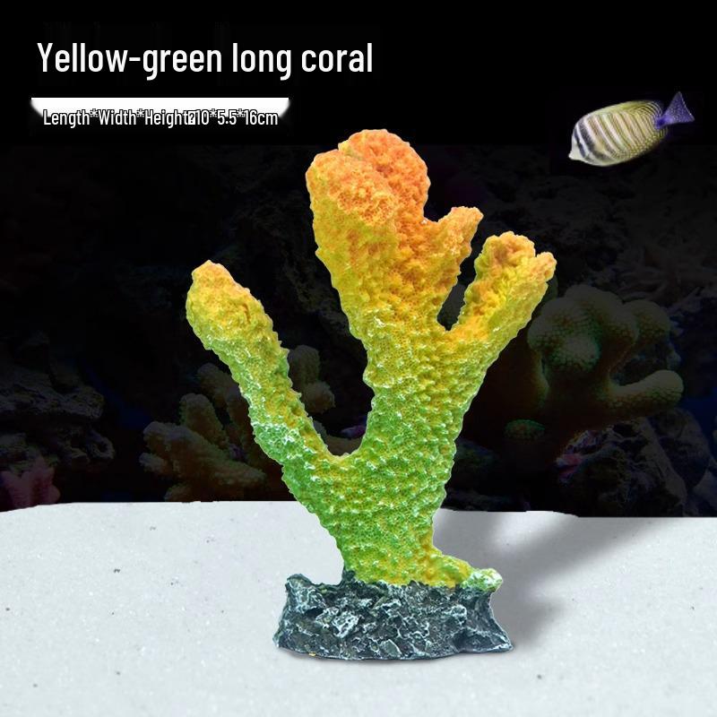 Aquarium Resin Coral Ornament Set: Simulated Coral Tree & Fish-Shrimp Hiding Decoration for Saltwater Tanks