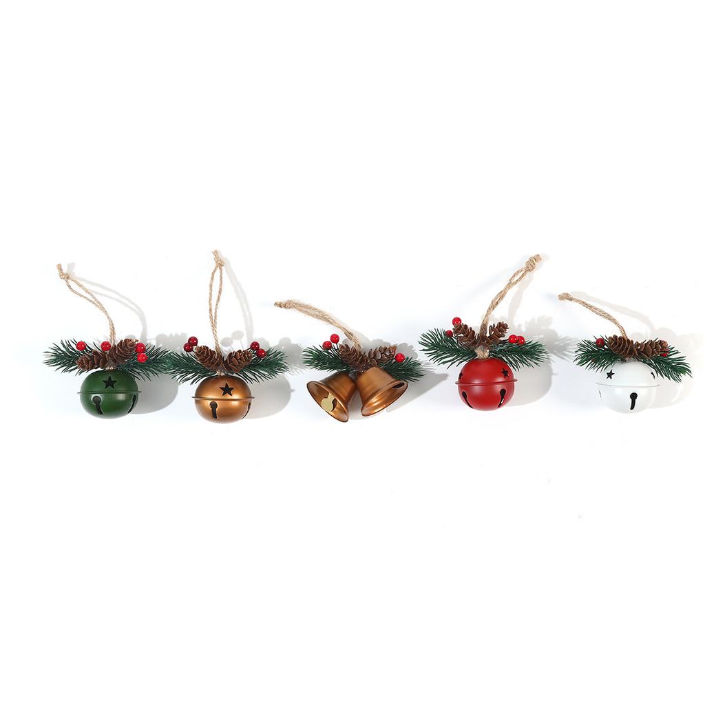 025 Christmas Bell Pendant Christmas Tree Decor Mini Handwoven Pendant