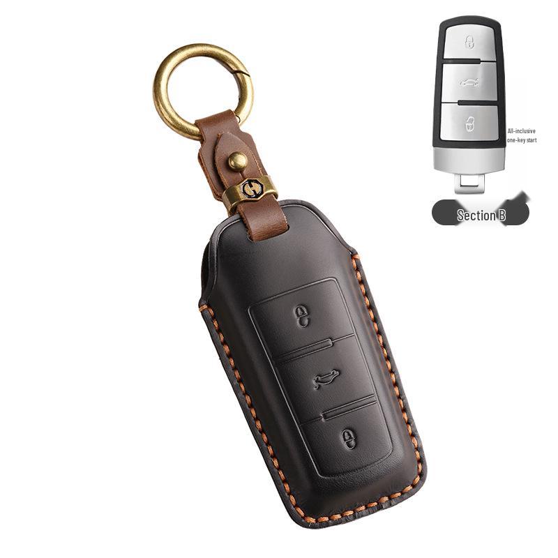 Volkswagen Magotan CC Passat Tayron Genuine Leather Key Case for Men