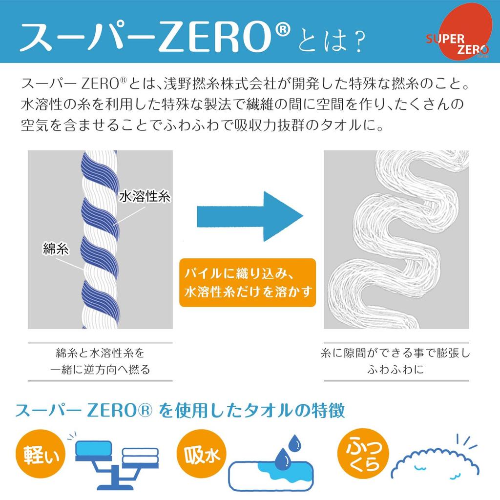 Imabari Towel Brand Fuwa Rich Suuto Mini Bath Towel 40 X 110 Cm Gray Set of 2 Made with Super Zero Cotton Volume Absorbency Fluffy Made In Japan 100%