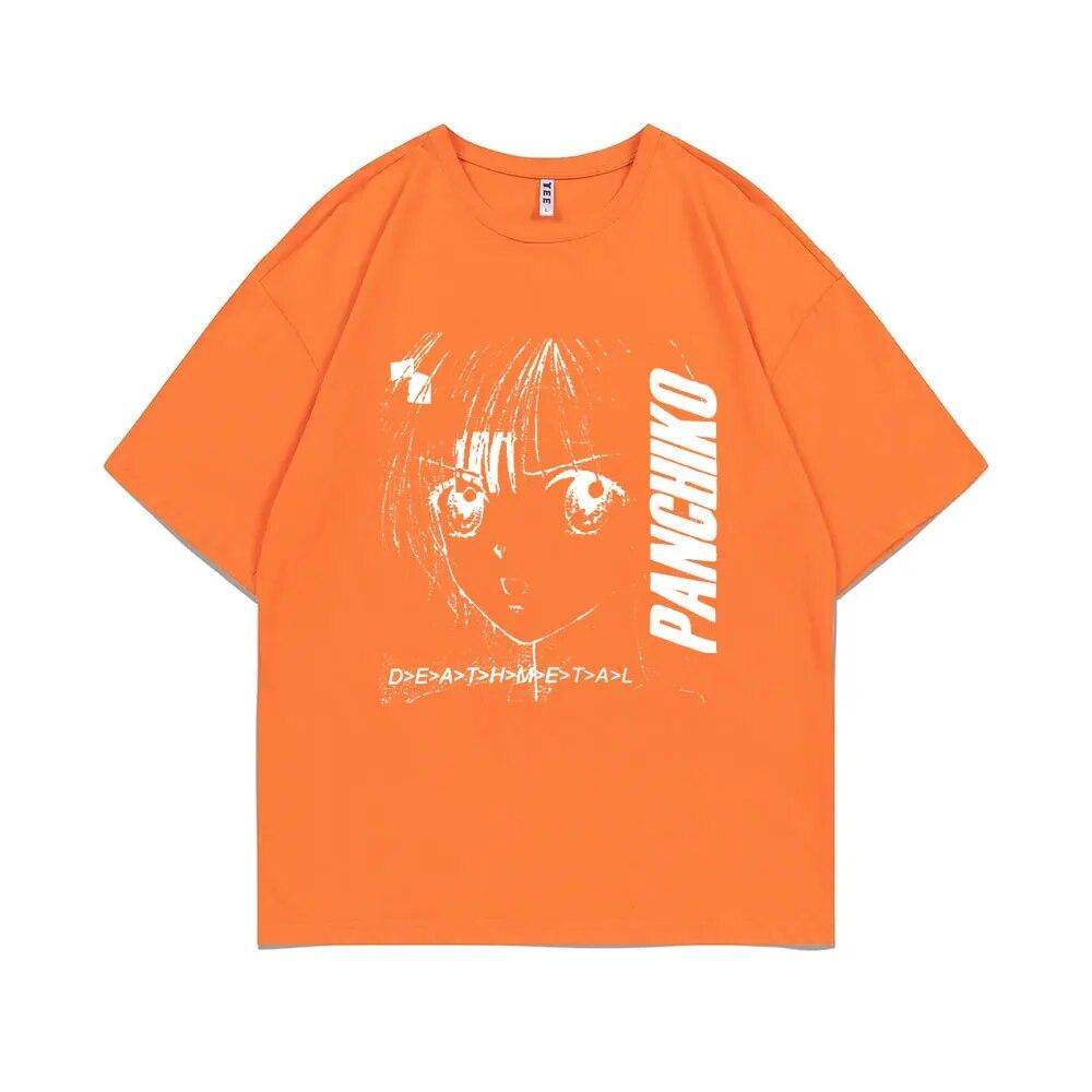 Tricou cu imprimeu cu album Panchiko DEATHMETAL, unisex, pentru femei, hip hop, supradimensionat, pentru bărbați, unisexga, tricou lejer, unisex, casual, din bumbac
