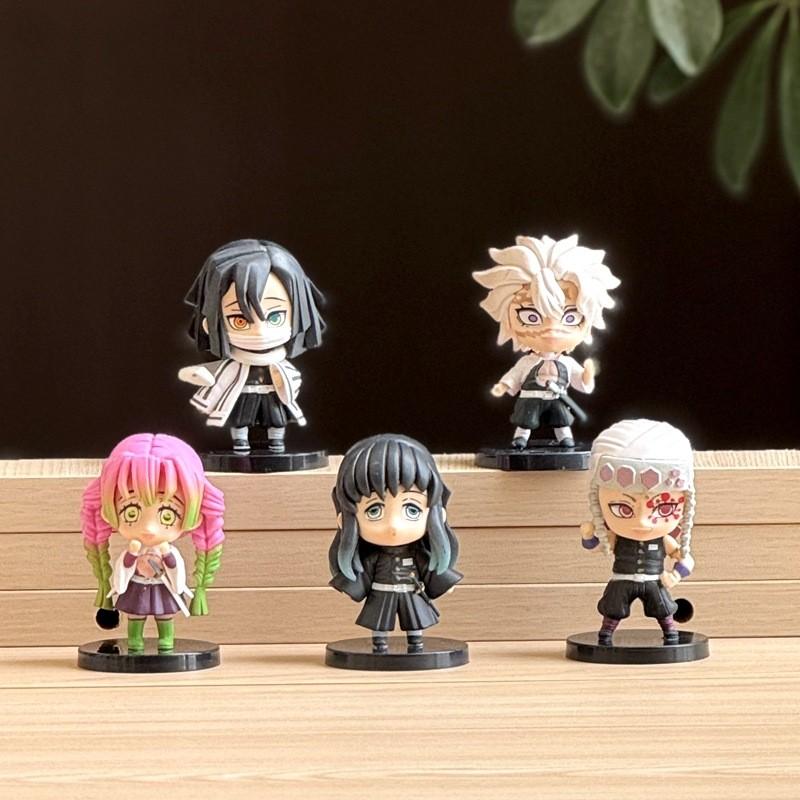 Demon Slayer Pvc Figure Set With Stand And Collectible Design For Anime Fans
