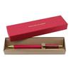 Color Chart Leather-Wrapped Ballpoint Pen (Peony Bouquet)