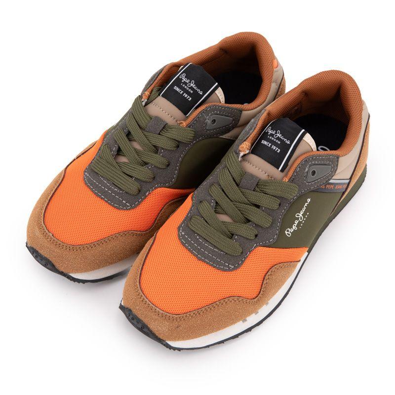 Low-top Sneakers London Park with Laces Colored Sole Child PEPE JEANS