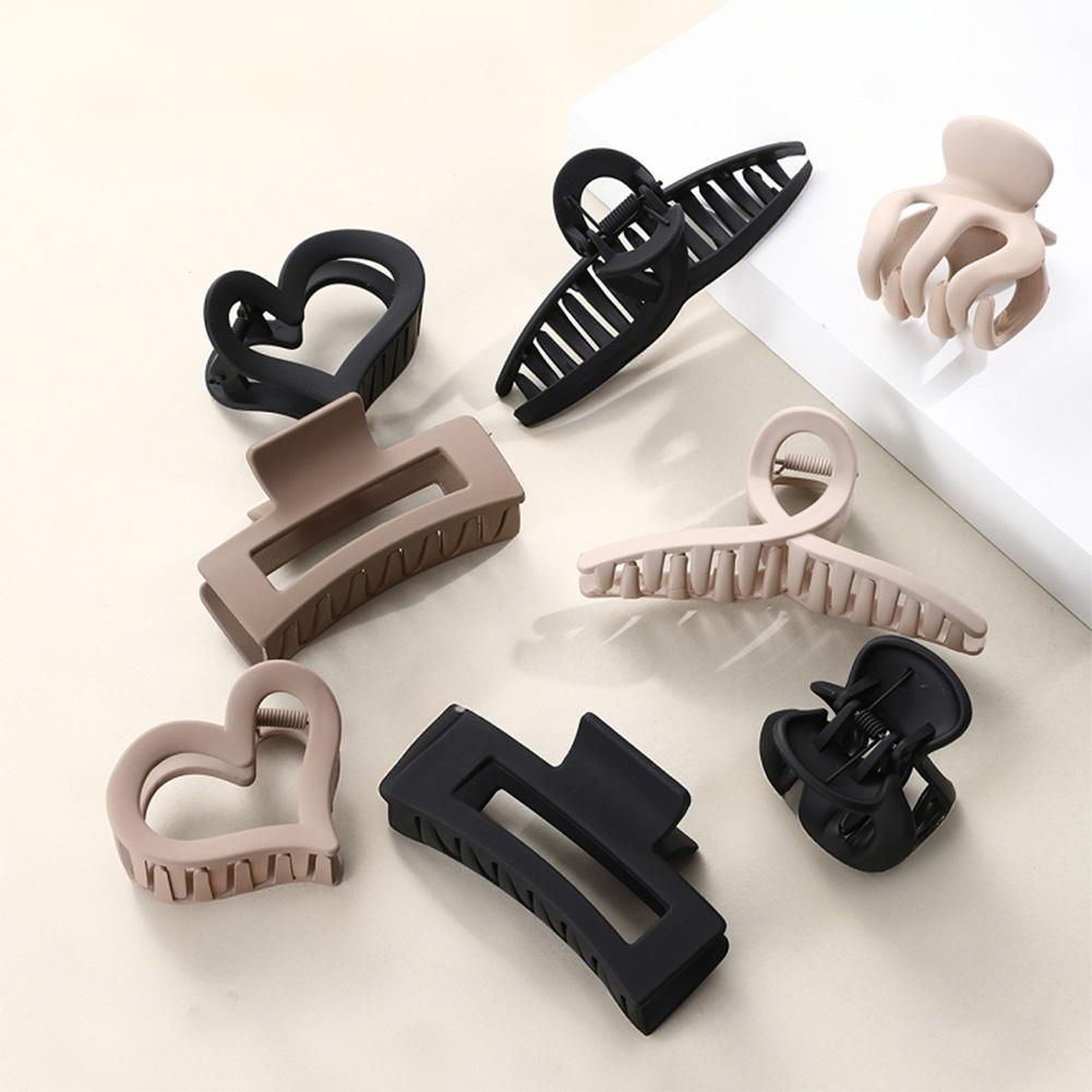 

Черный кофейный цвет заколки для волос набор многоцветных матовых заколок для волос заколка-краб простой прочный головной убор заколка для волос аксессуары для волос 02