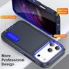For iPhone 17 Pro Max Case Rugged Bumper Hybrid 3in1 Candy Color Shockproof Phone Stand Cover For iPhone 16 15 14 13 Pro Max 17e 16e