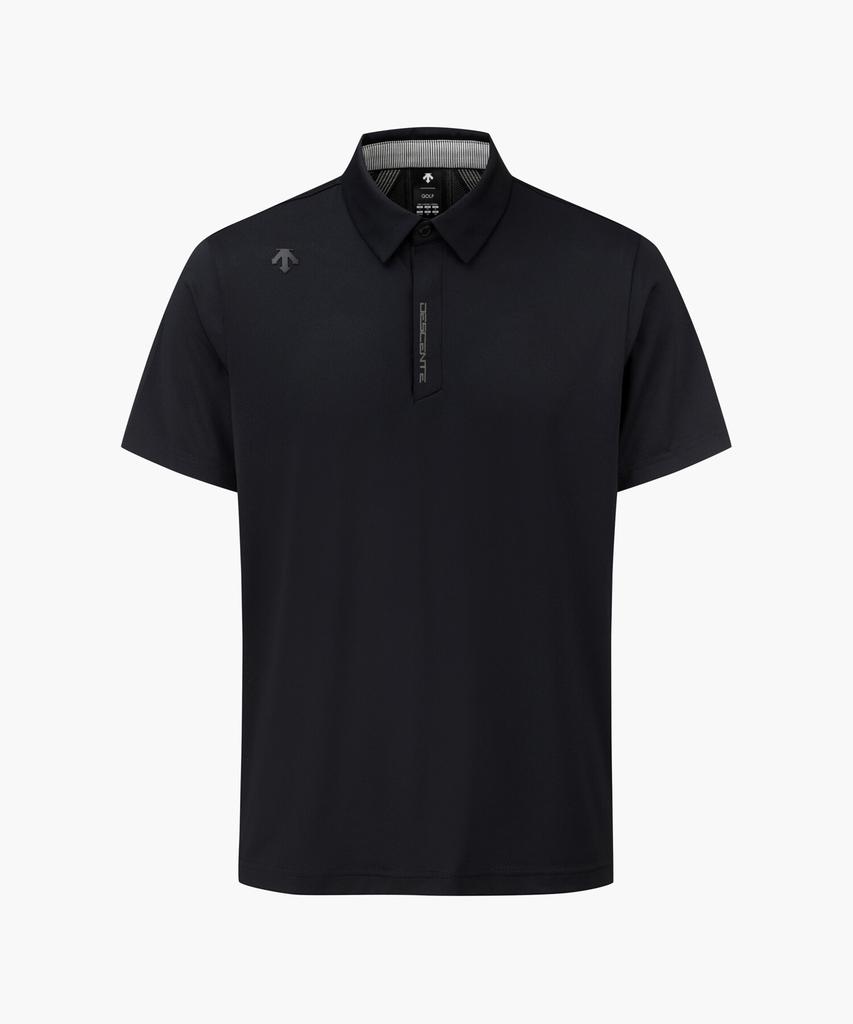 DESCENTE GOLF Men'S Jacquard Collared Short Sleeve T-Shirt Dr22Mfts4D