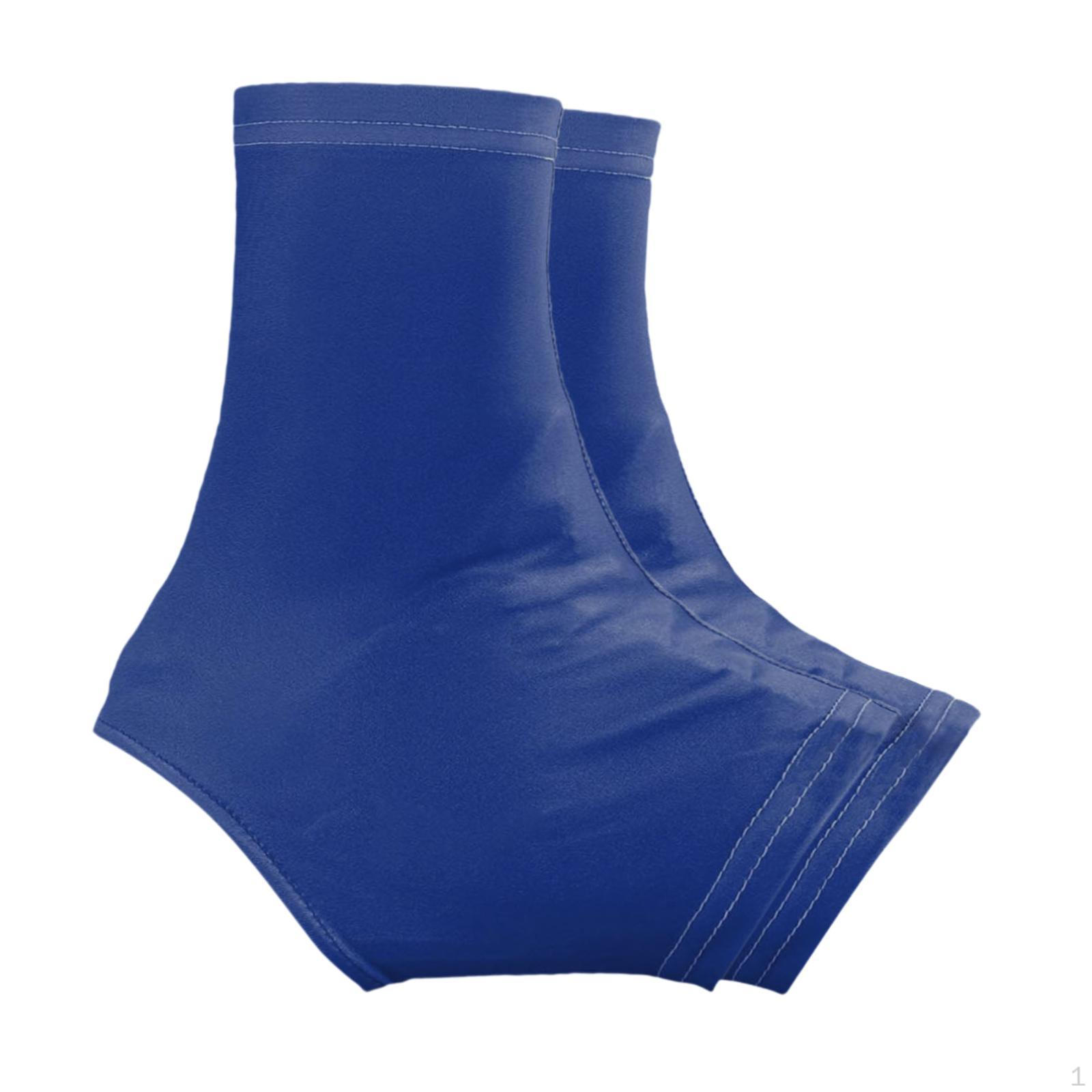 

2 шт. Футбольные бутсы Чехлы для рукавов Многоразовые Завязывающиеся носки Спортивные гетры для синий