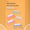 Colorful Soft Nail Cleaning Brushes Dense Bristles Ergonomic Non-Slip Handle for Daily Hand Foot Nail Care