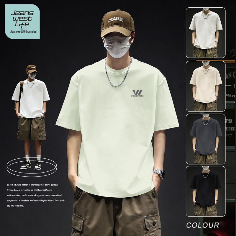 

JEANSWEST LIFE Men s Pure Cotton Short Sleeve T-Shirt 2XL