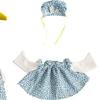 2026 Spring/Summer Blue Floral Dress & Goose Courtyard Ornament Set