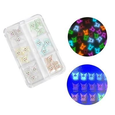 Nail Art Cute Character Luminous Parts 18-piece Set (WC4A1F4)