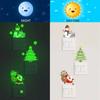 Luminous Santa Claus Switch Sticker Christmas Home Decoration Bedroom Living Room Decor Wallpaper Glow In The Dark Wall Decals