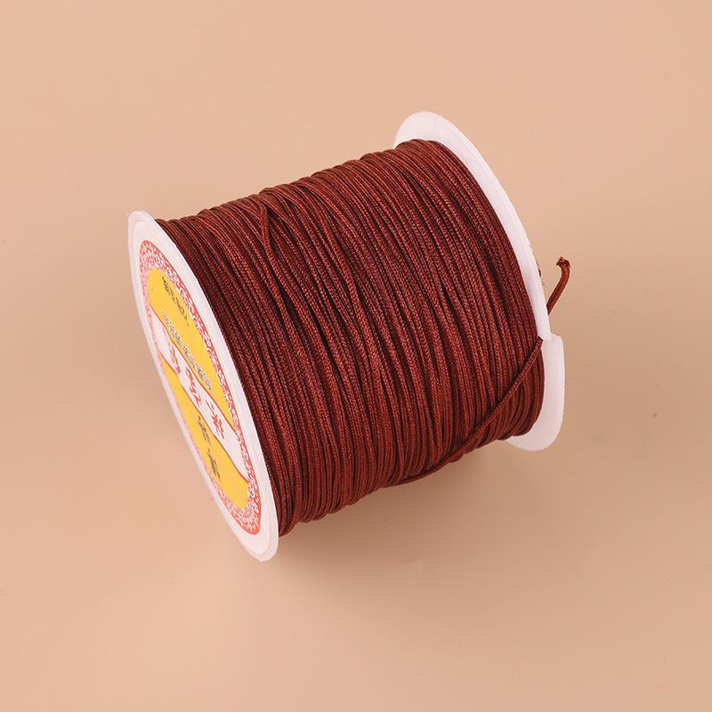 Boting Jade No. 72 0.8mm Nylon Thread for DIY Braided Cord Bracelet Weaving and Pendant Making.