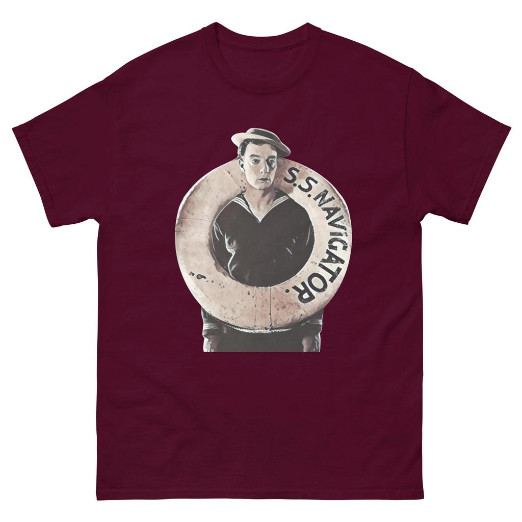 Buster Keaton Tričko | Vintage Tričko Hvězdy Němého Filmu | Klasické Komediální Tričko