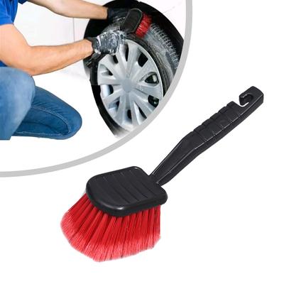 1Pc Car Soft Bristle Wheel Cleaning Brush Rim Tire Detail Brush Automotive Tire Brush Universal Wheel Cleaner Brushes Tools
